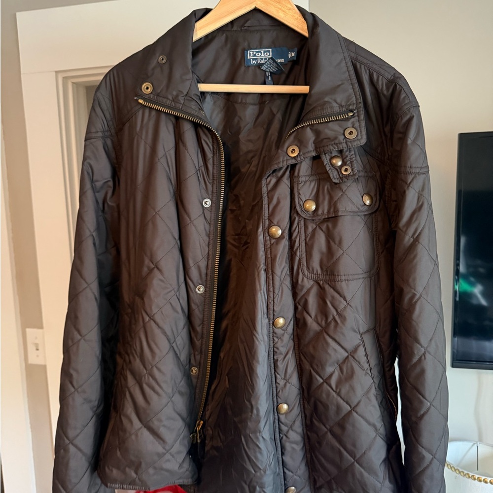Polo by Ralph Lauren Brown Lightweight Quilted Shirt Jacket